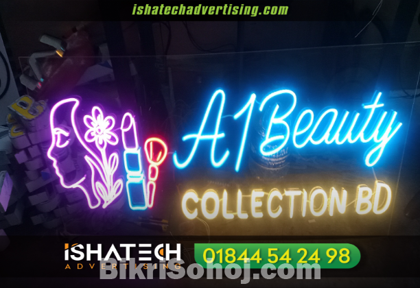 3D Acrylic LED and Metal Signage Price BD